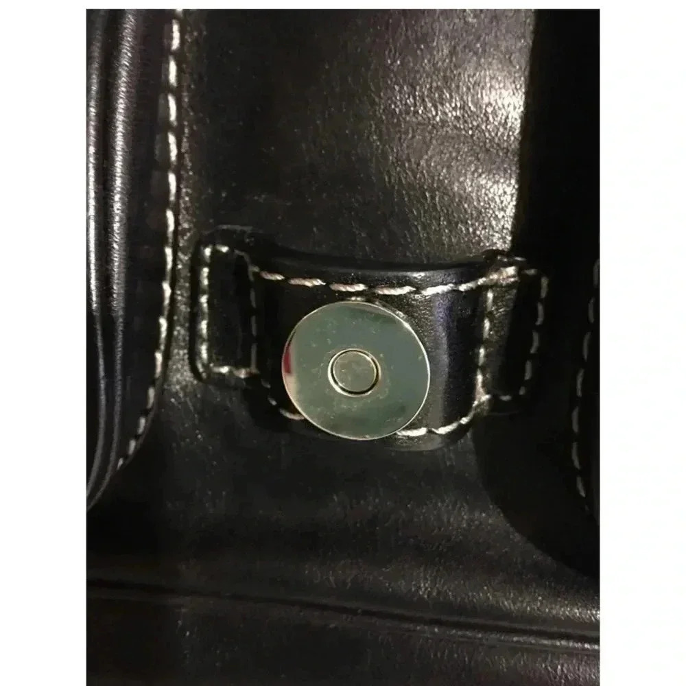 Michael Kors black leather shoulder handbag - Picture 10 of 12